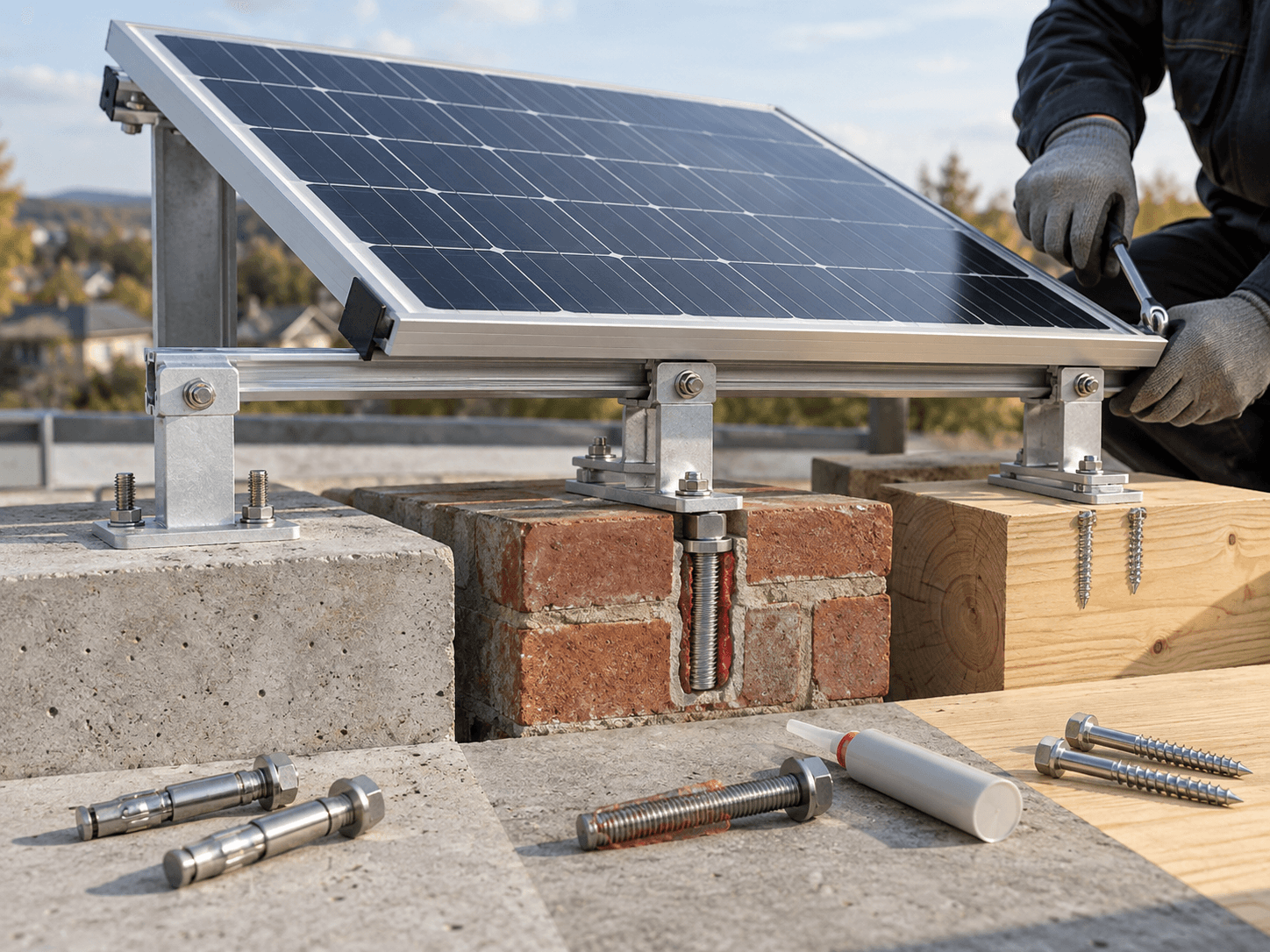Mini-PV Fixing Starts with the Base Material
