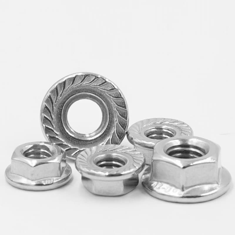 Nickel-plated Hex Nuts with Flange thumbnail 5