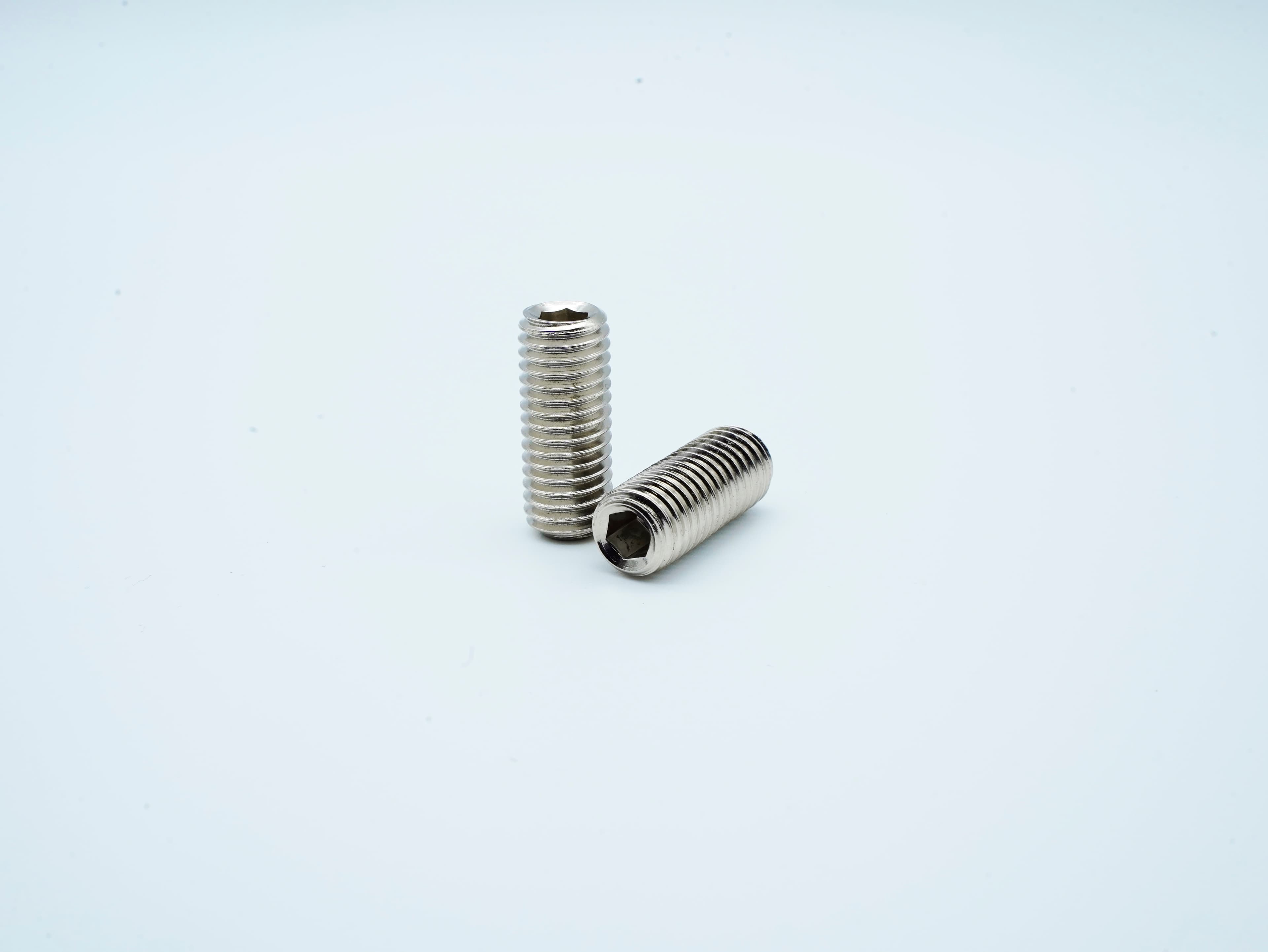 Nickel-plated Hex Socket Set Screws with Cup Point thumbnail 2