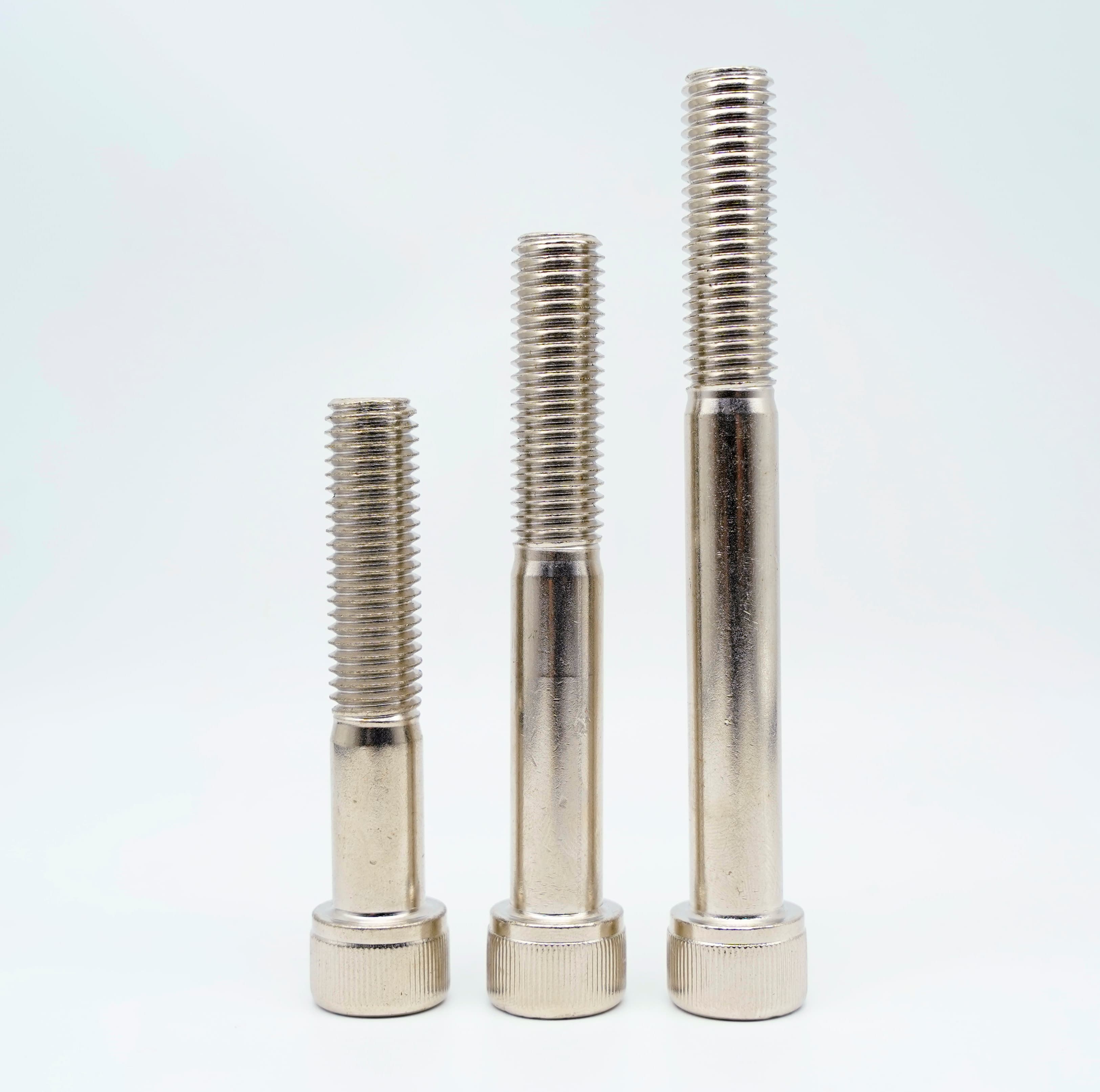 Nickel-plated Partial Thread Hex Socket Head Cap Screws thumbnail 2