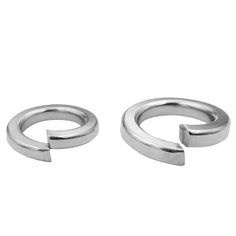 Nickel-plated Single Coil Spring Lock Washers thumbnail 2