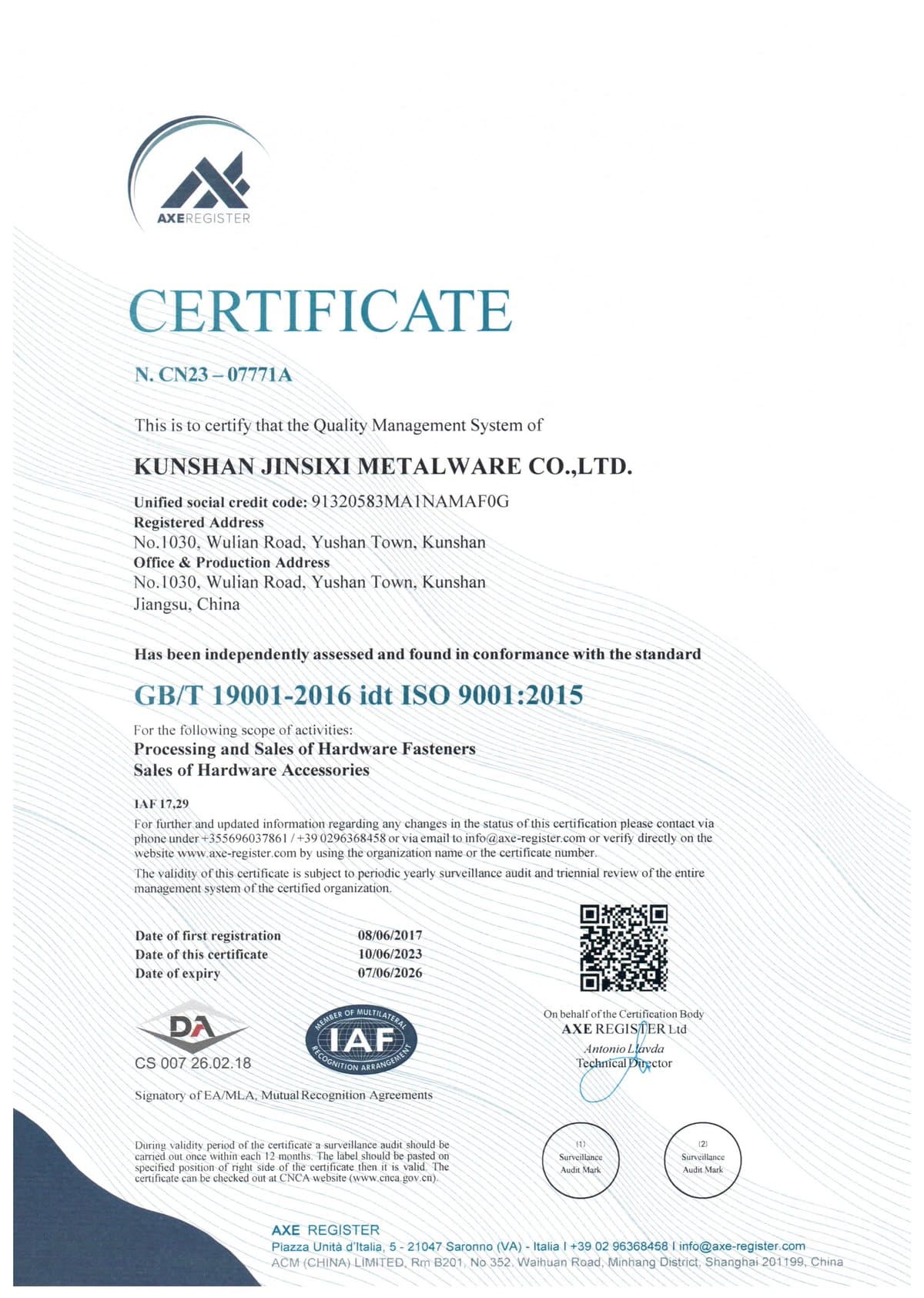 ISO 9001:2015