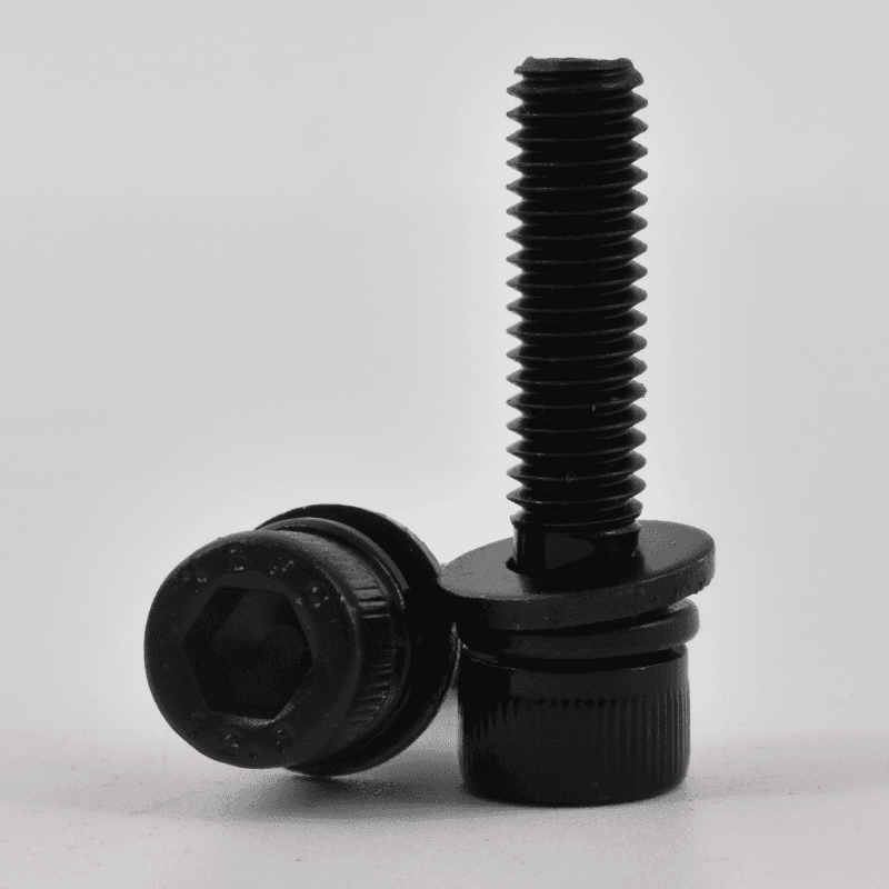 Black oxide Hex Socket Cap Head Combination Screws