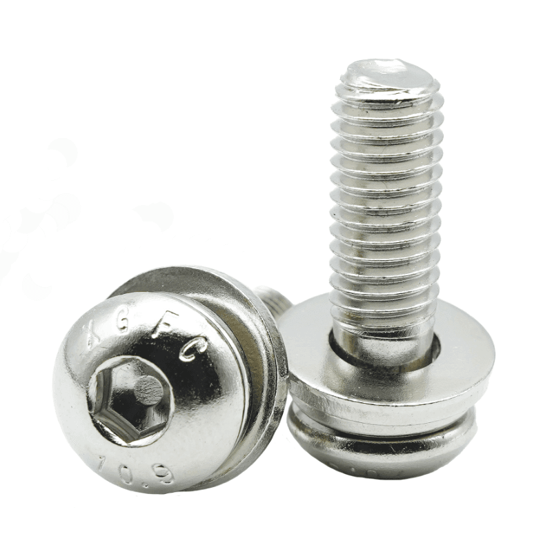 Nickel-plated Hex Socket Button Head Combination Screws