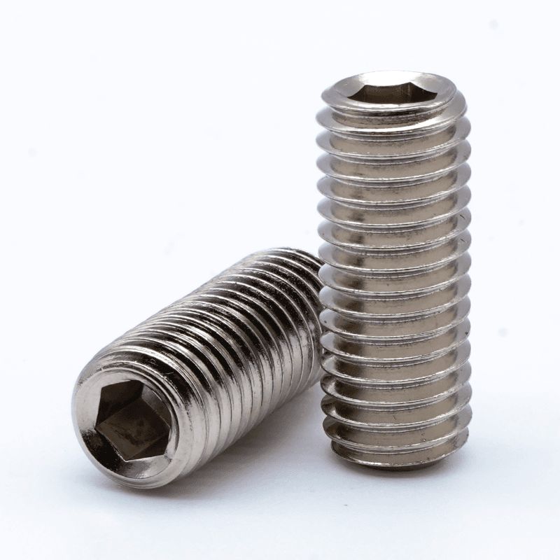 Nickel-plated Hex Socket Set Screws with Cup Point